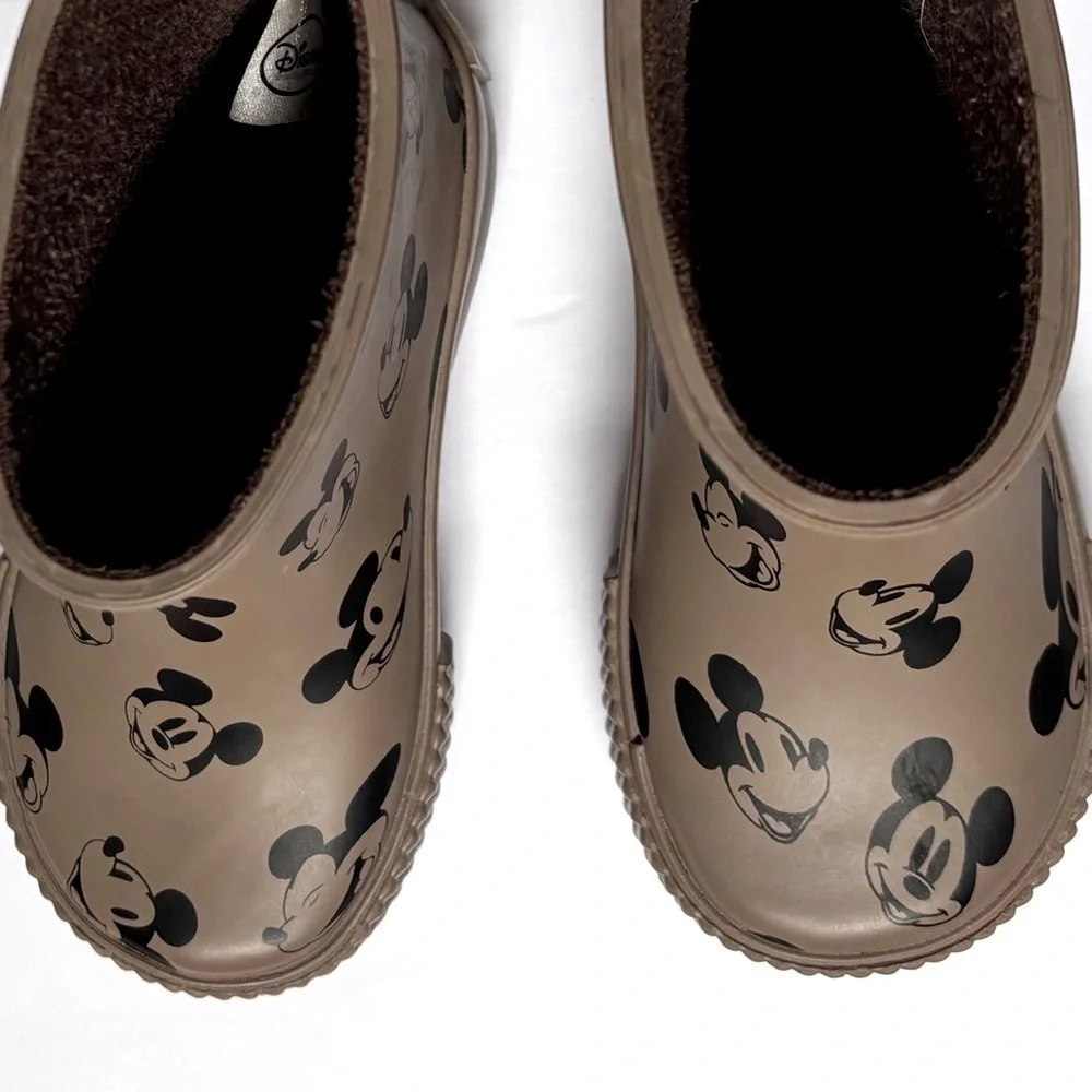 H&M Disney Mickey Mouse © Graphic Motif Rubberized Waterproof Rain Boots